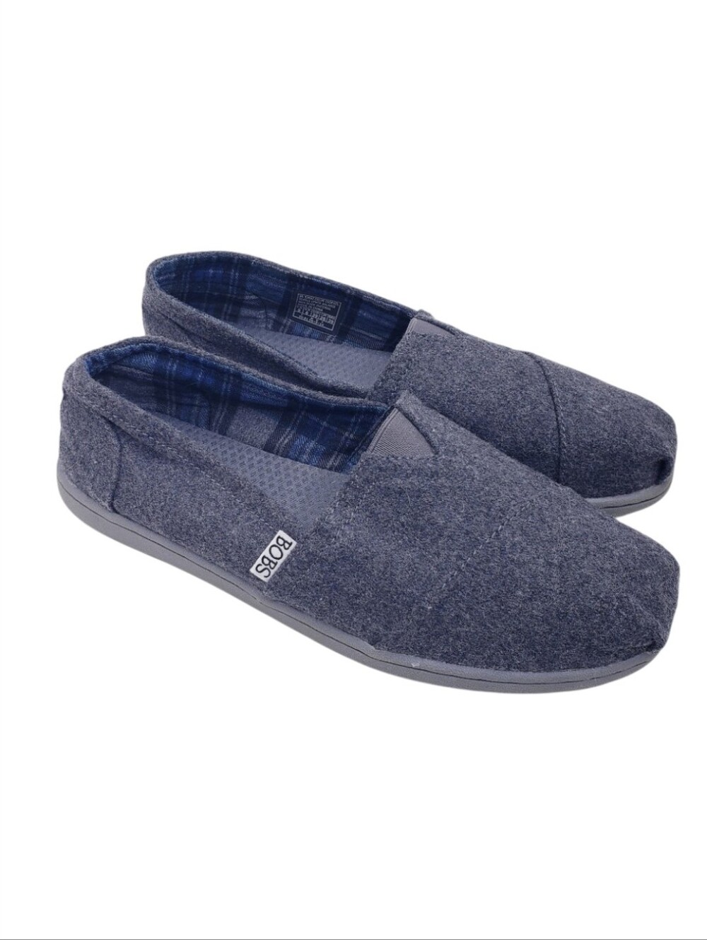 Bobs Skechers Gray Dual Density Memory Foam Slip On Casual Flats Women's Size 9